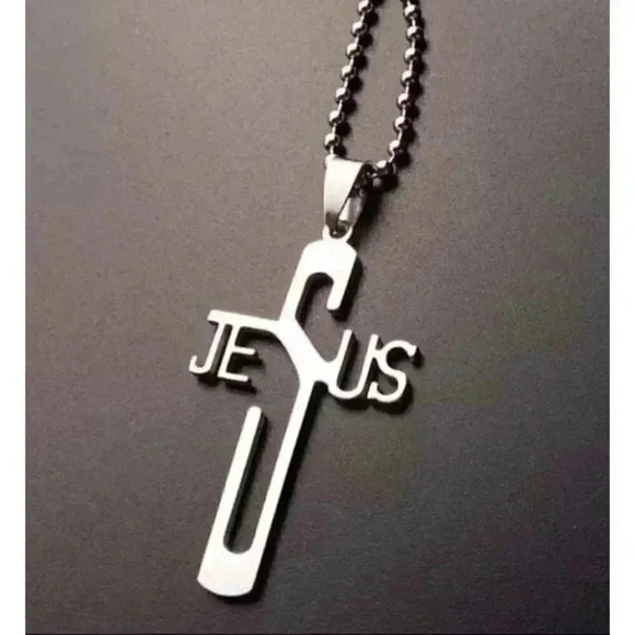 Jesus Cross God Faith Necklace - Picture 1 of 2